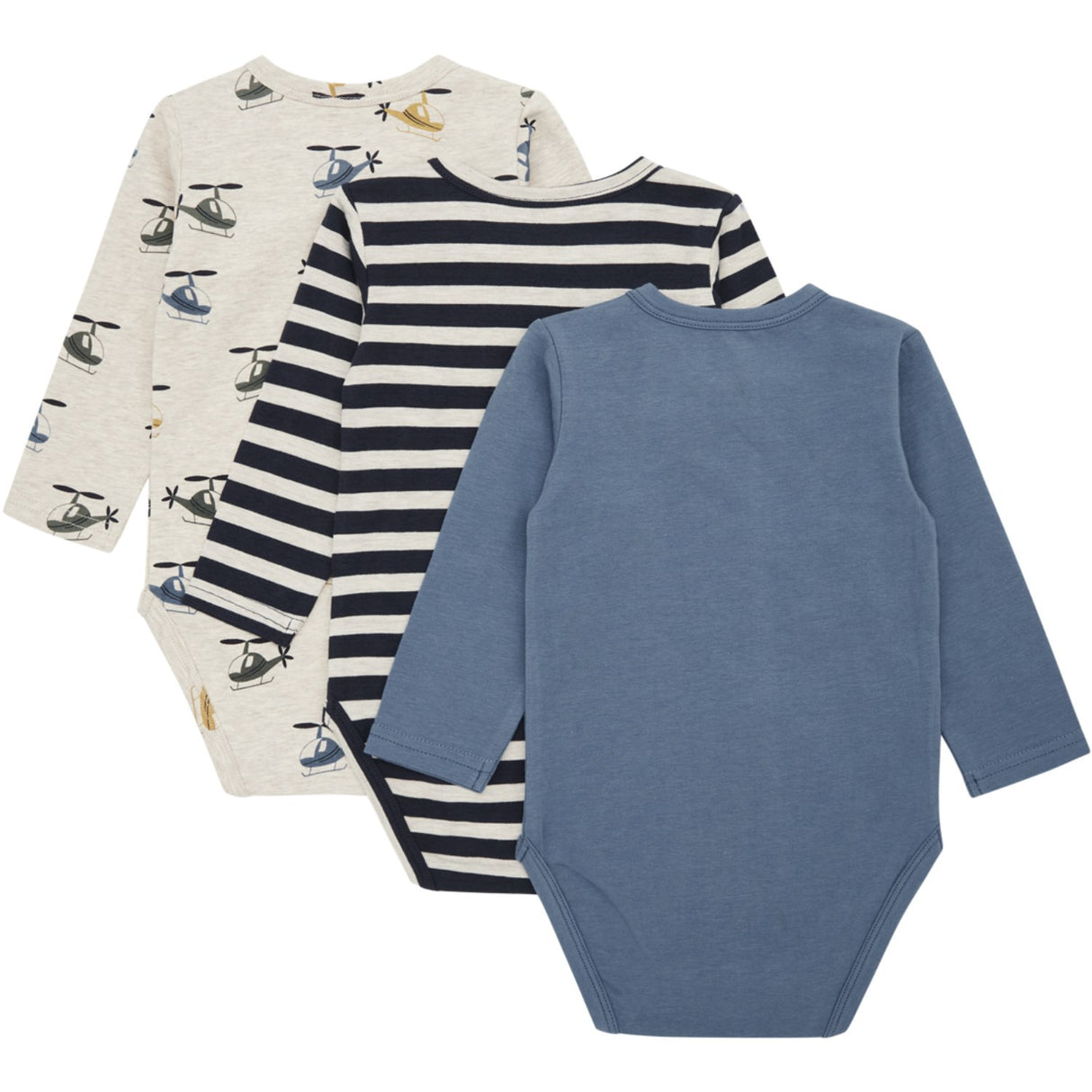 Hust & Claire Navy Baby Bertram Body 3-pakning