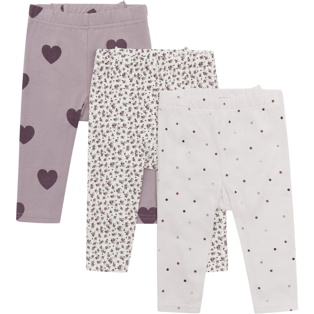 Hust & Claire Purple Dove Liva Leggings 3-pakning