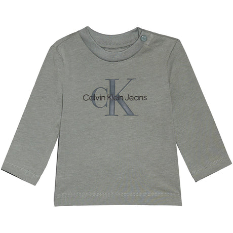 Calvin Klein Meteor Green Monogram Bluse