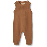 Wheat Caramel Knit Romper Vigge