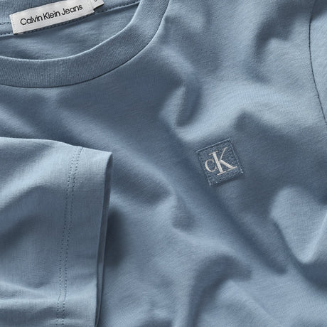 Calvin Klein Faded Denim Monogram Mini Badge T-Shirt 2