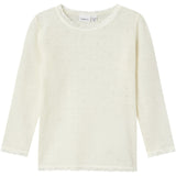 Name It Snow White Wang Wool Needle Blouse Solid Noos