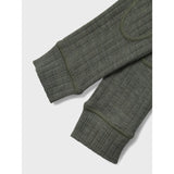 Name It Mulled Basil Wang Wool Needle Long Johns Solid Noos 4