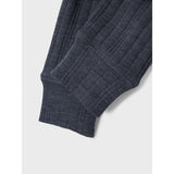 Name It Ombre Blue Wang Ull Needle Long Johns Solid Noos