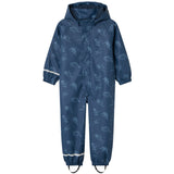 Name It Dark Denim Dry10 Rain Suit With Fleece Magic