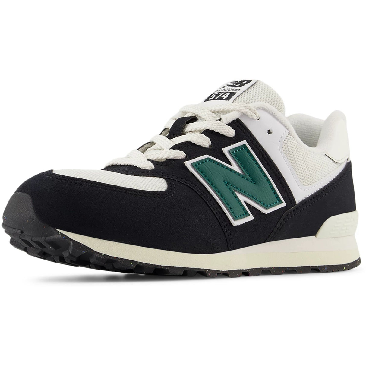 New Balance Black 574 Kids Lace Sneakers