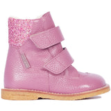 Angulus Heather/Heather Glitter Tex Støvel med Velcro Lukking