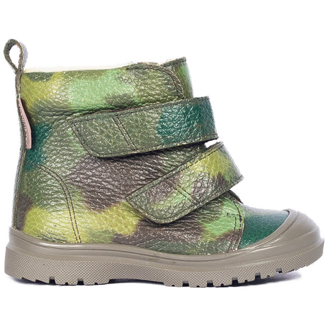 Angulus Camo Print Tex-Støvler Med Merino Ullfoer Og Camouflageprint