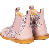 Angulus Mauve/Mauve Glitter Classic Chelsea Boot med Glitrende Glitter 3