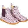 Angulus Heather Flowers/Bordeaux Classic Chelsea Boot med Elastikk og Glidelås