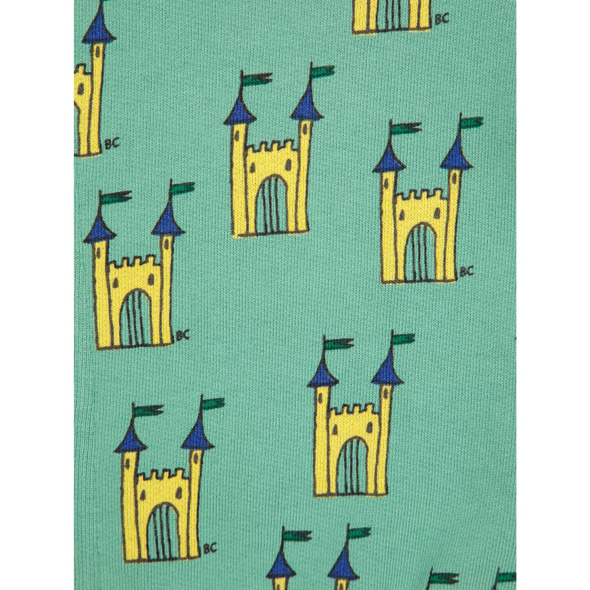 Bobo Choses Green Faraway Castle All Over Zipped Collegegenser 3