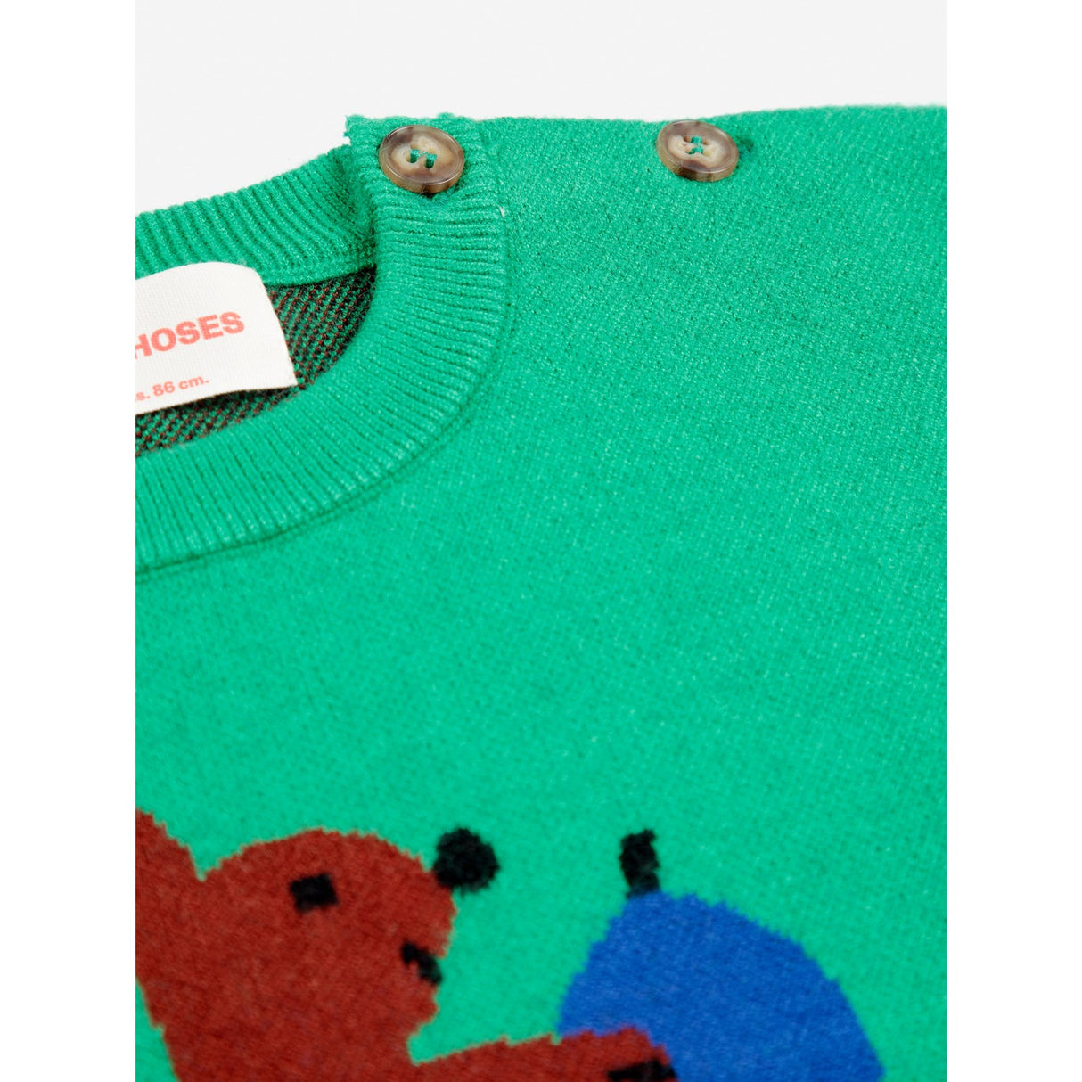 Bobo Choses Green Hungry Squirrel Jumper