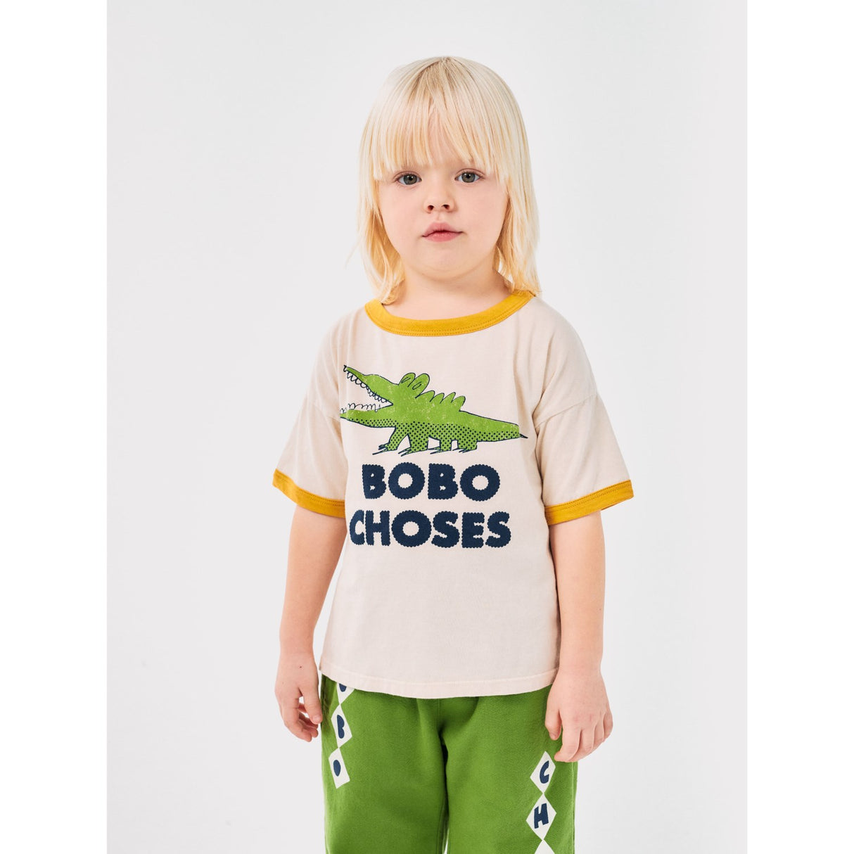 Bobo Choses White Talking Crocodile T-Shirt 2