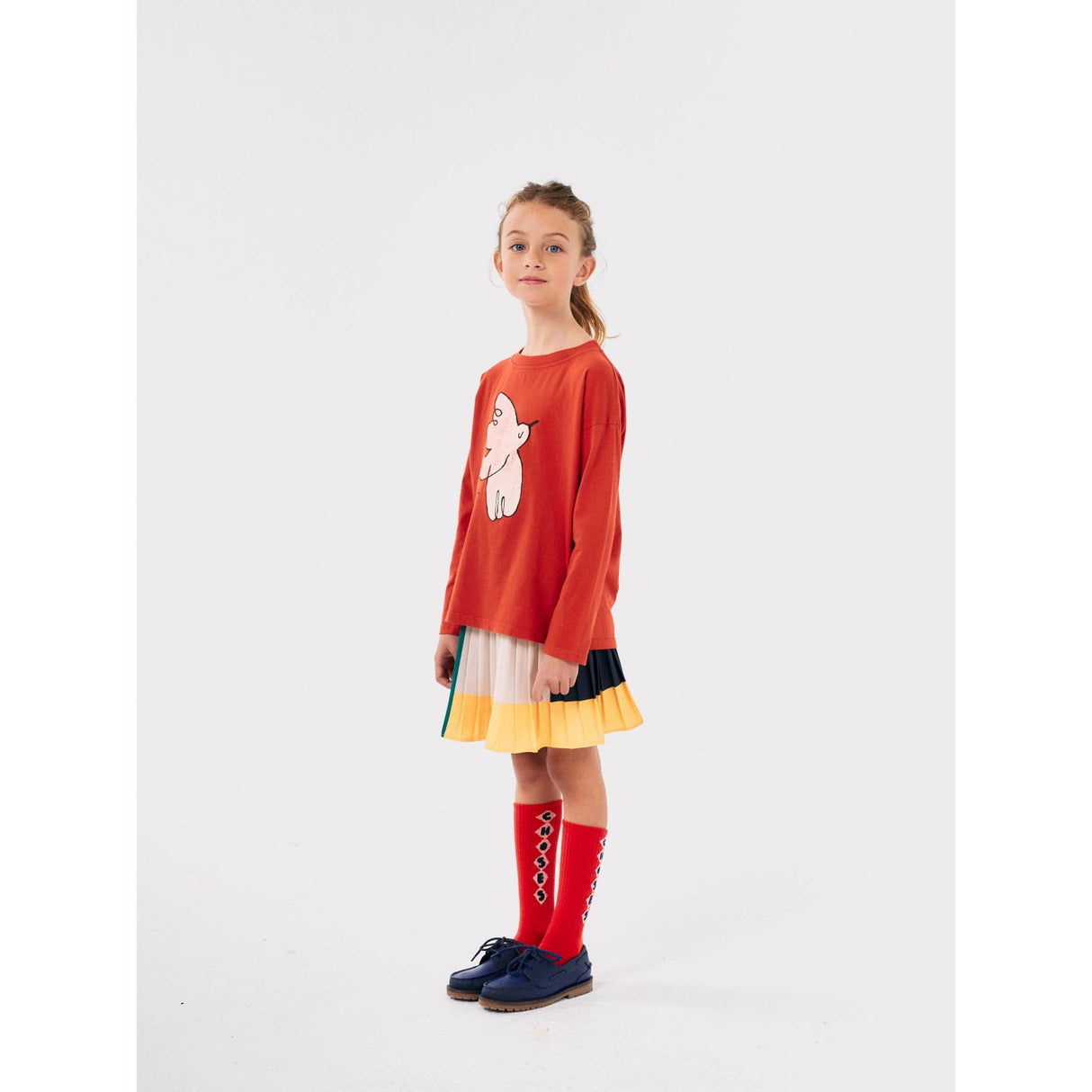 Bobo Choses Red Freedom Bird T-Shirt 7