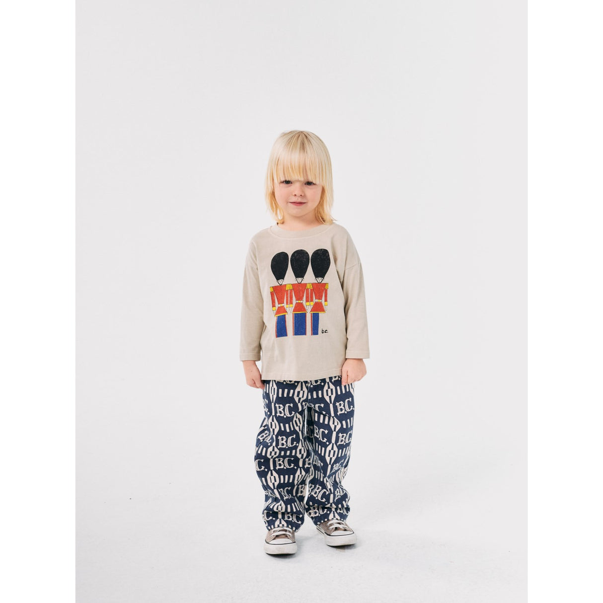 Bobo Choses Light Brown Little Tin Soldiers Bluse