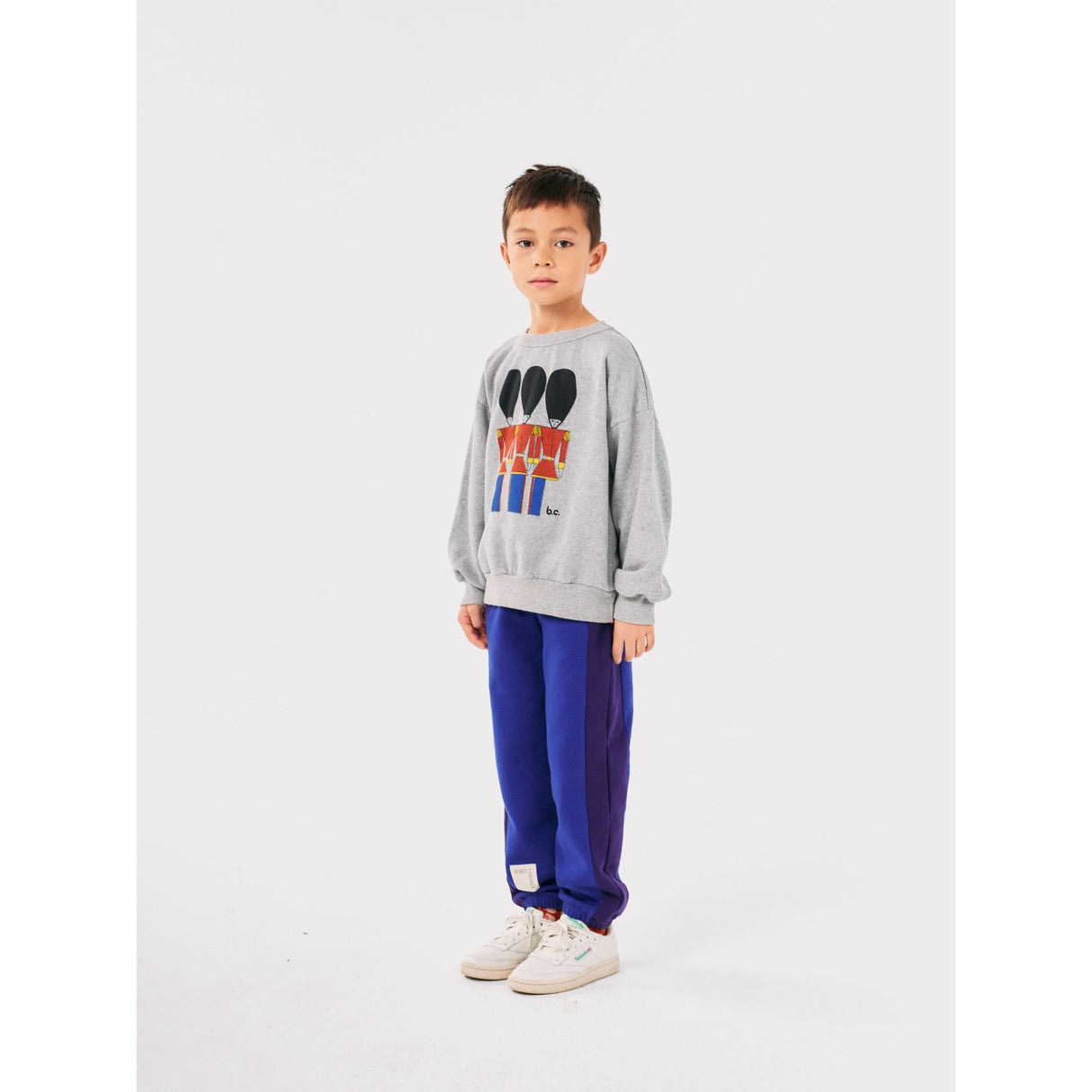 Bobo Choses Light Heather Grey Little Tin Soldiers Collegegenser 3