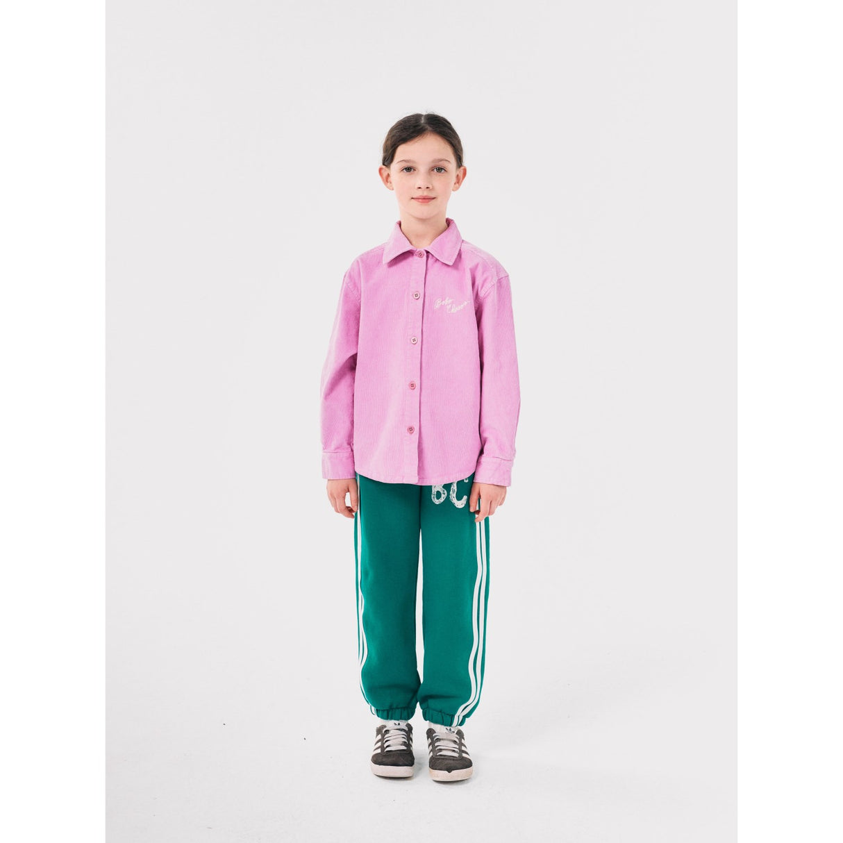 Bobo Choses Green B.C Shadow Stripes Jogging Pants