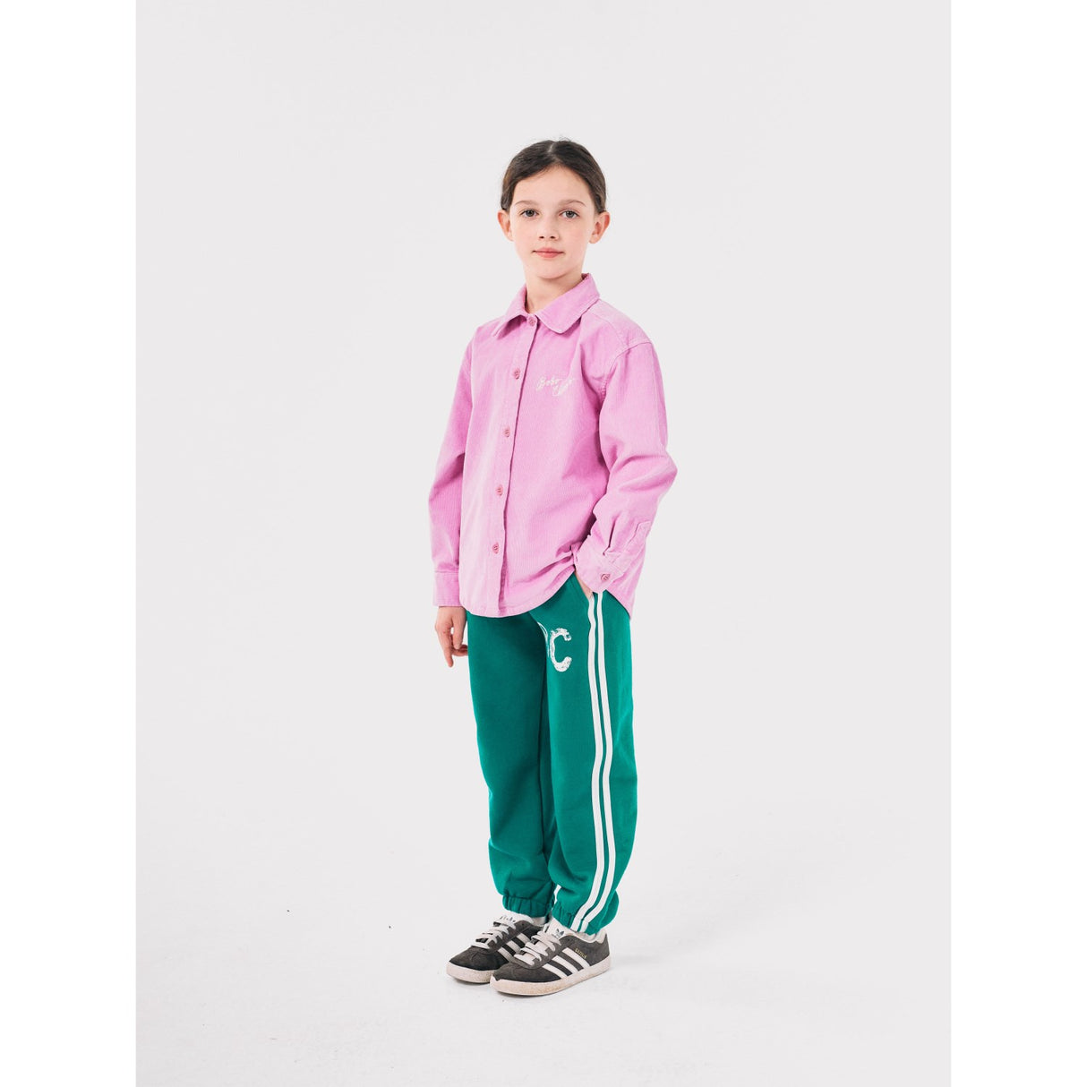 Bobo Choses Green B.C Shadow Stripes Jogging Pants