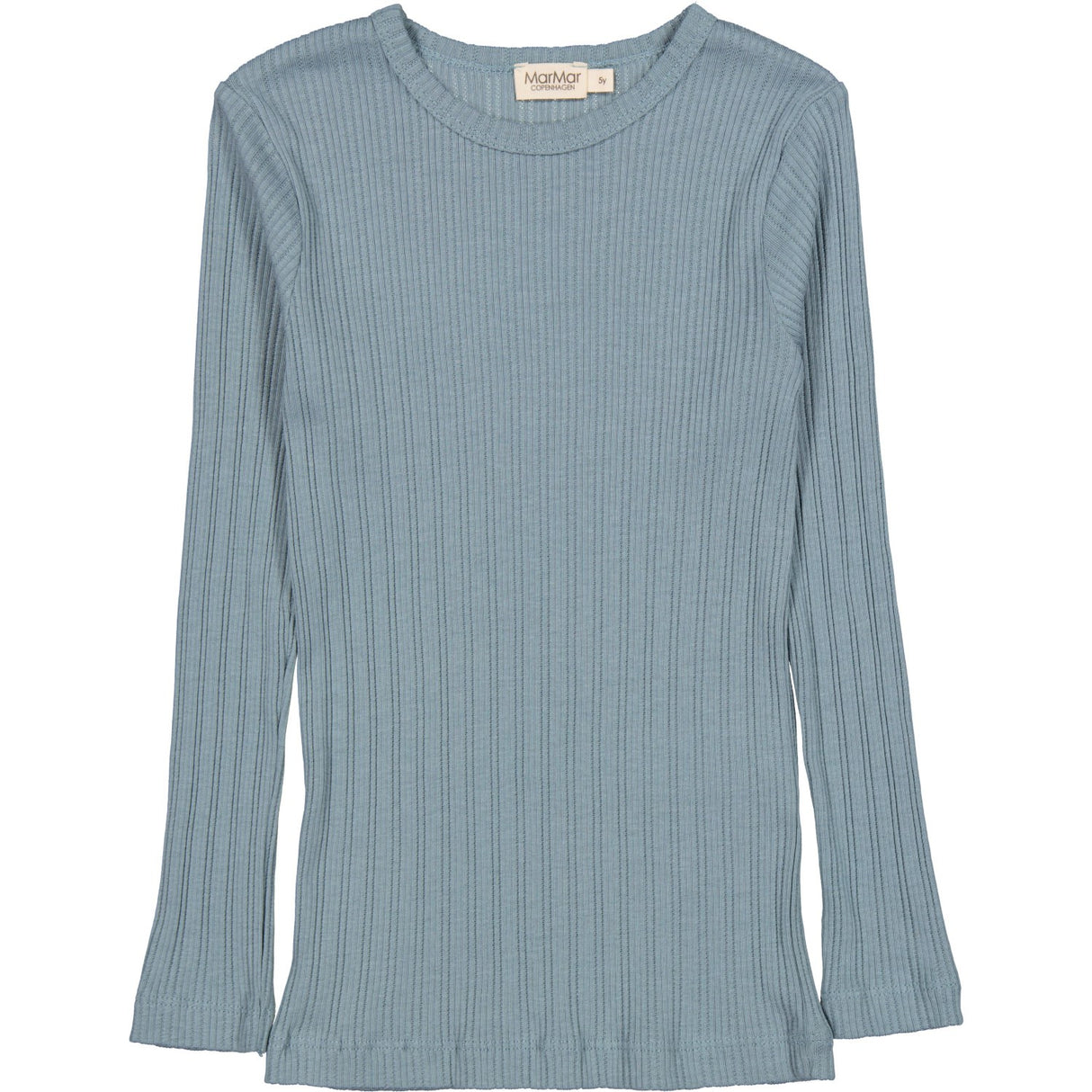 MarMar Modal Pointelle Rib Blue Dove Tamra Bluse
