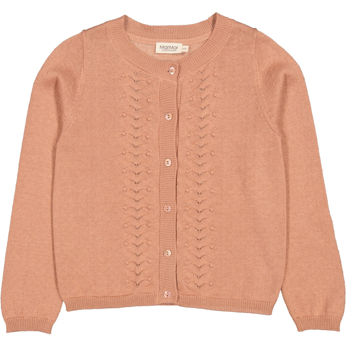 MarMar Modal Mix Rose Brown Tilda Strikke Cardigan