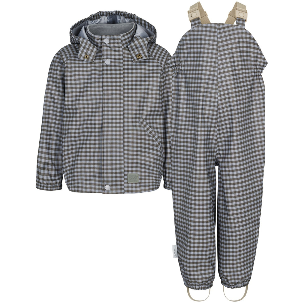 MarMar Rainwear Espresso Check Oddy Regndress