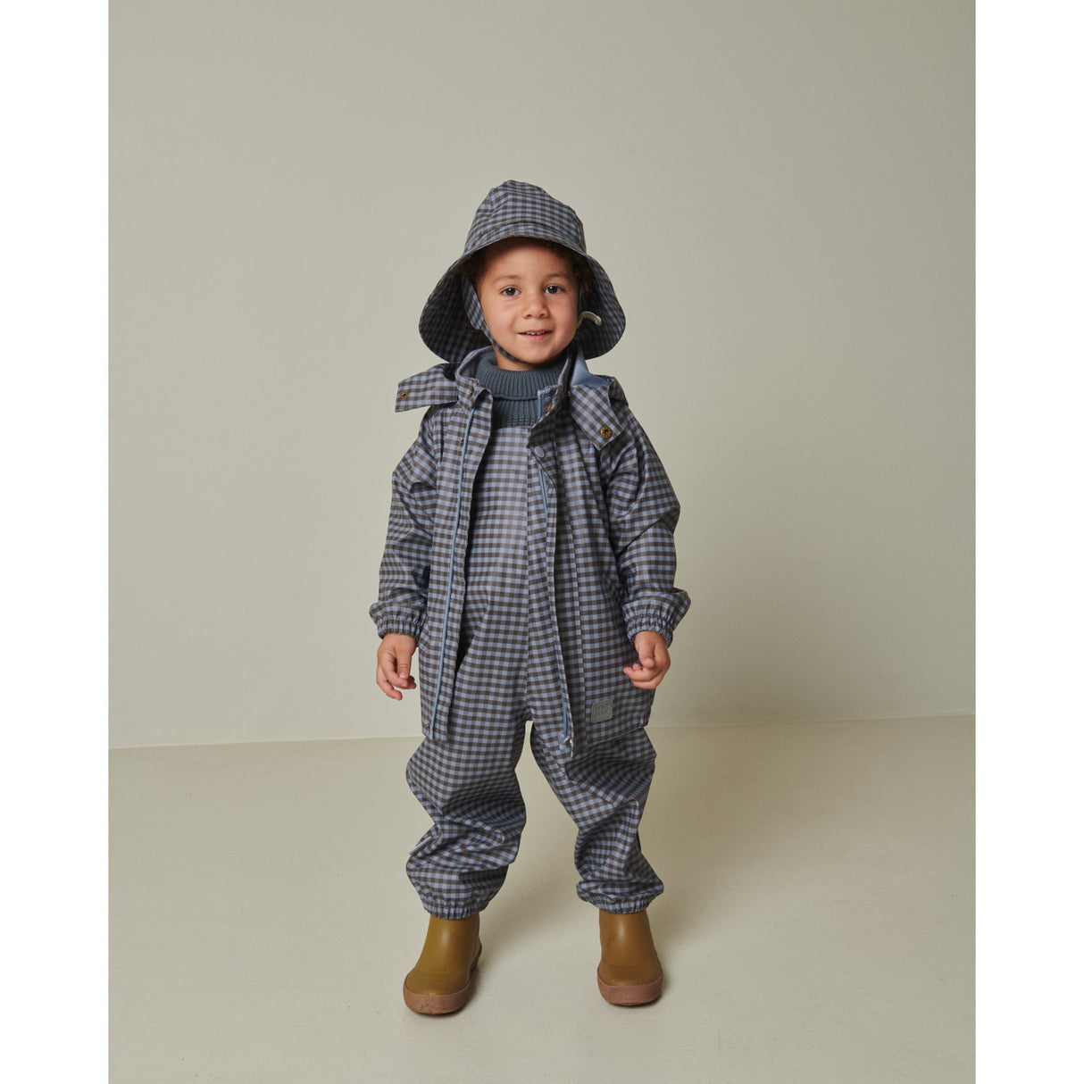 MarMar Rainwear Espresso Check Oddy Regndress