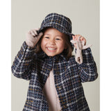 MarMar Wool Glitter Navy Check Olive Jakke