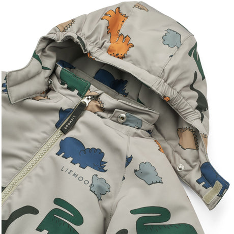 LIEWOOD Dinosaurs / Mist Isa Flydress