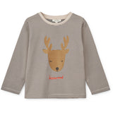 LIEWOOD Holiday Reindeer / Stripe Navy Apia Placement Genser