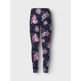 Name It Dark Sapphire Big Flowers Vivian AOP Leggings 3