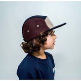 Lil' Boo  Block Wool 5 panel - Brown/Navy 3