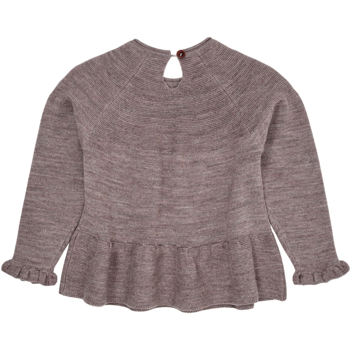 Copenhagen Colors Natural Melange Merino Knit Bluse M. Frill