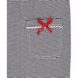 Copenhagen Colors Navy/Cream Stripe Striped Flare Bukser