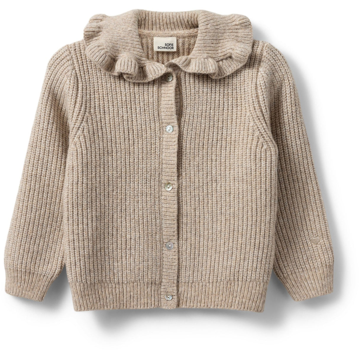 Sofie Schnoor Ecru Melange Cardigan