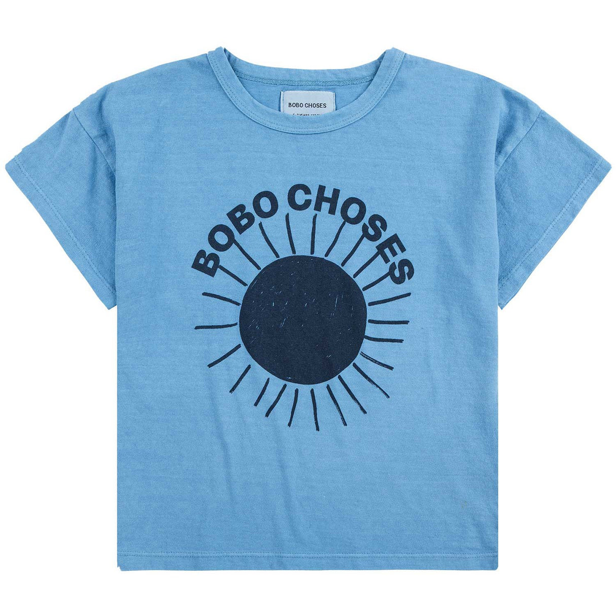 Bobo Choses Light Blue Sun Turquoise T-Shirt