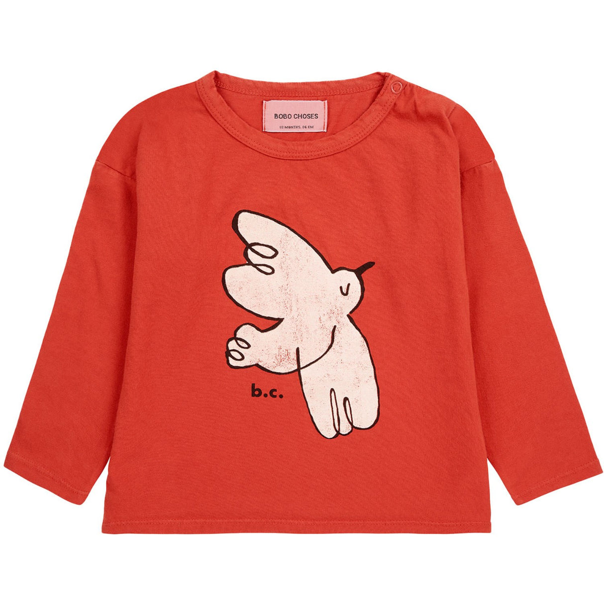 Bobo Choses Red Freedom Bird T-Shirt