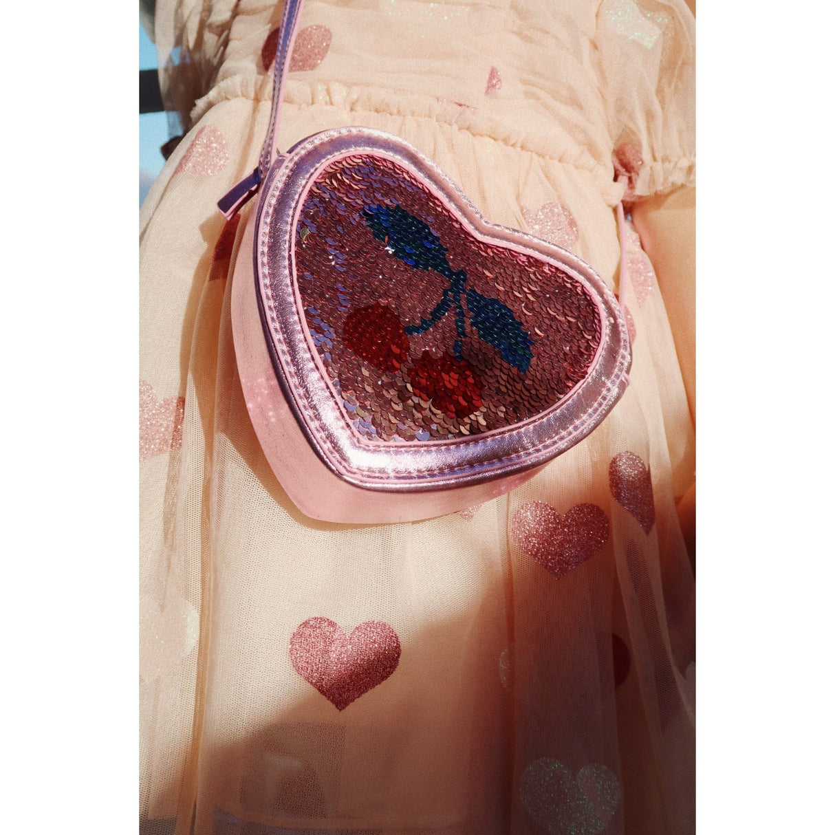 Konges Sløjd Rose Tut Heart Sequin Bag
