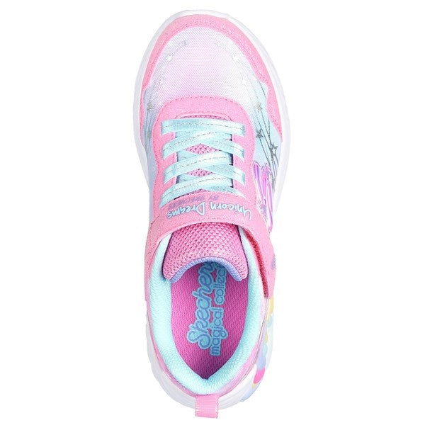 Skechers Unicorn Dreams Ombre Print & Star Sko Pink Turquoise 6