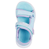 Skechers Sola Glow Sandal Light Blue Lavender 5