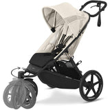 Cybex Avi Spin BLK Barnevogn Seashell Beige Light Beige