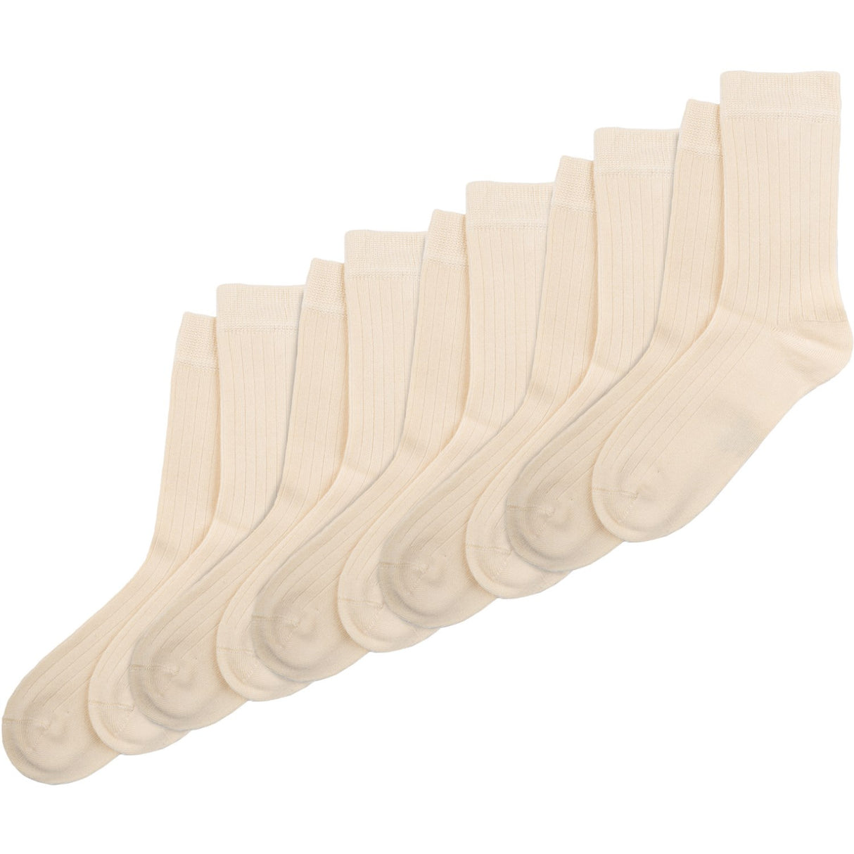 minipop® Off White Bamboo Sokker 5-pakning Noos