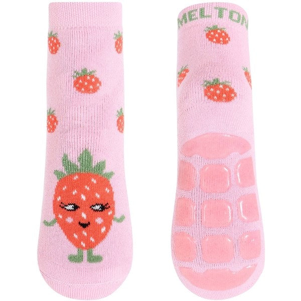 MELTON Strawberry Anti-Slip Sokker Pink Nectar