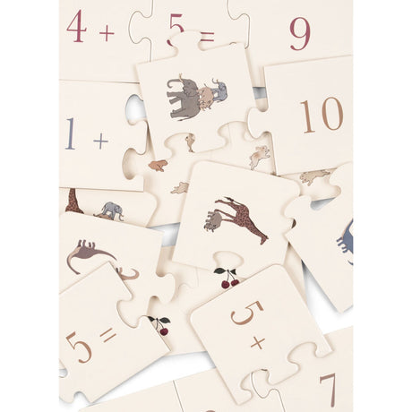 Konges Sløjd Multi Cardboard Puzzle Math Fsc