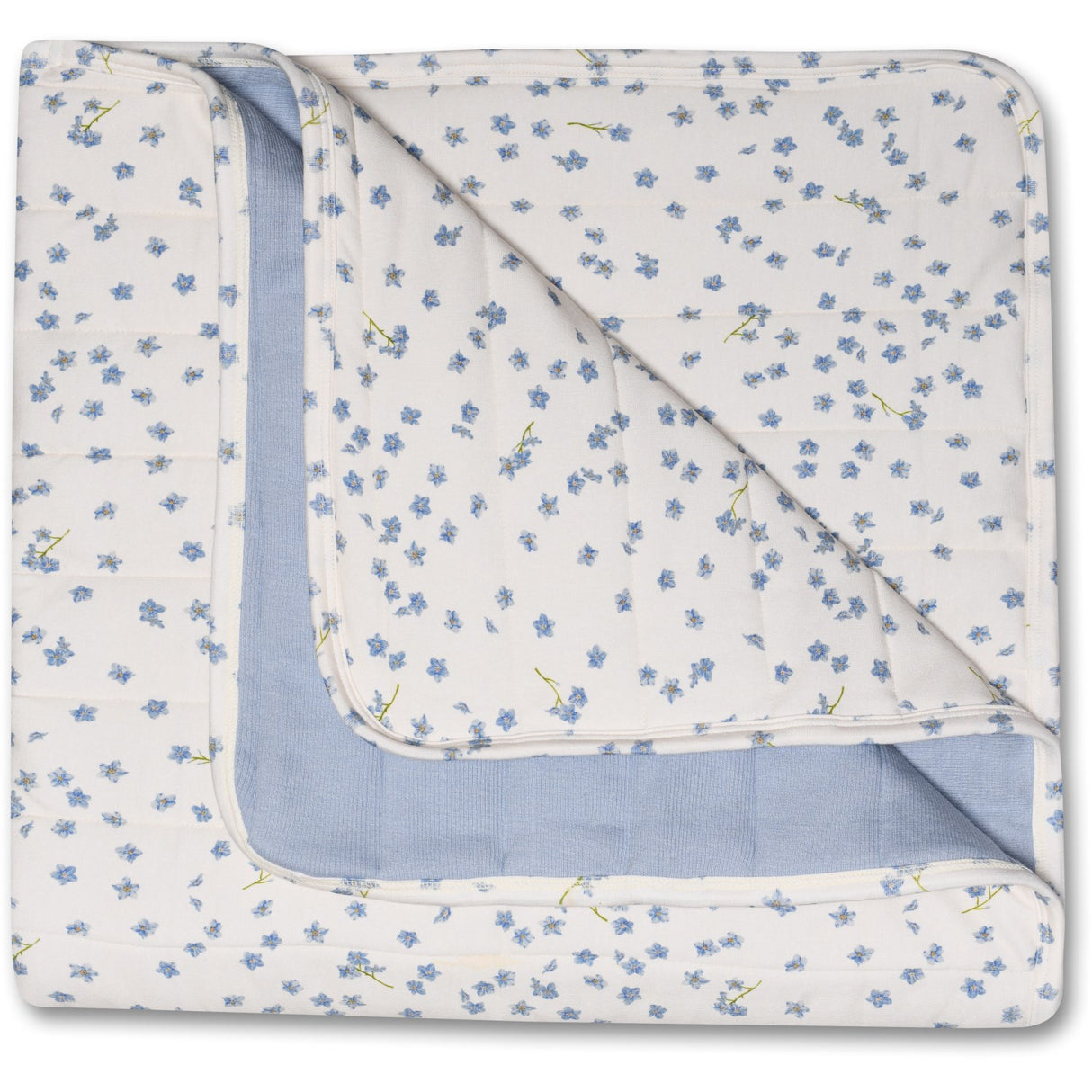 Petit Piao Forget Me Not Quilted Plaid Printed