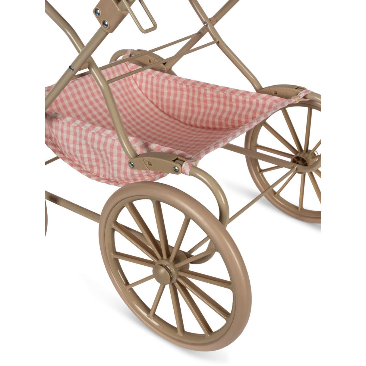 Konges Sløjd Powder Pink Check Doll Pram