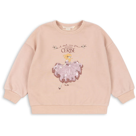 Konges Sløjd Cameo Rose Lou Glitter Sweat Shirt Ocs