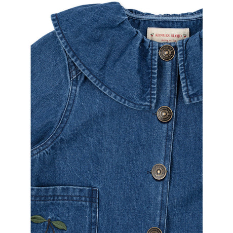 Konges Sløjd Denim Blue Cherry Magot Denim Shirt Gots