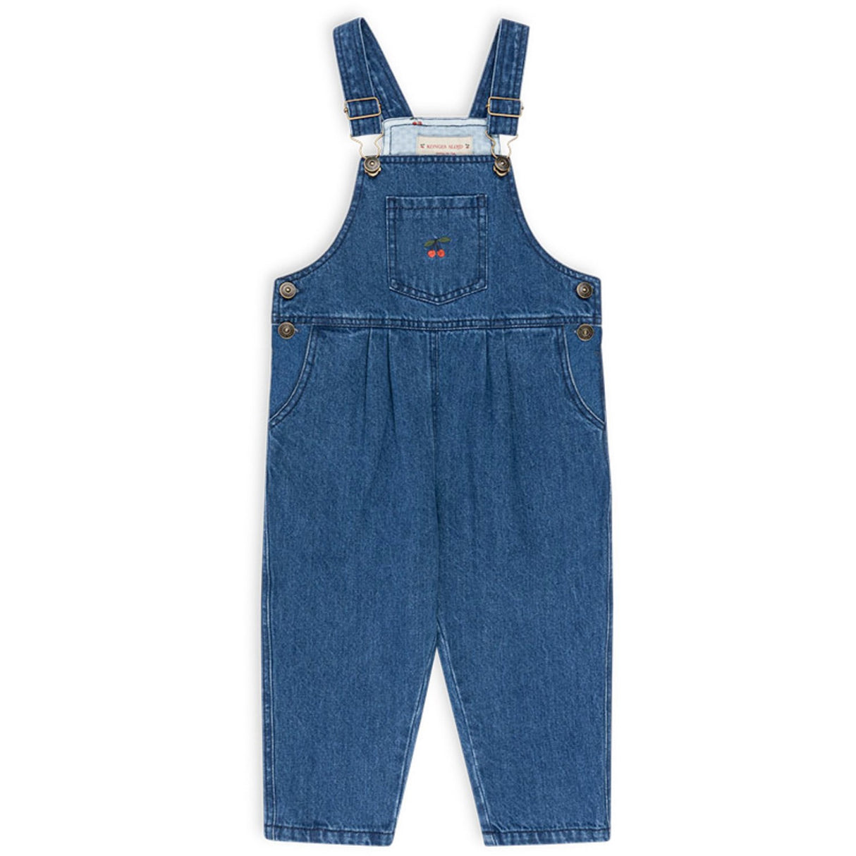 Konges Sløjd Denim Blue Cherry Magot Overalls Gots