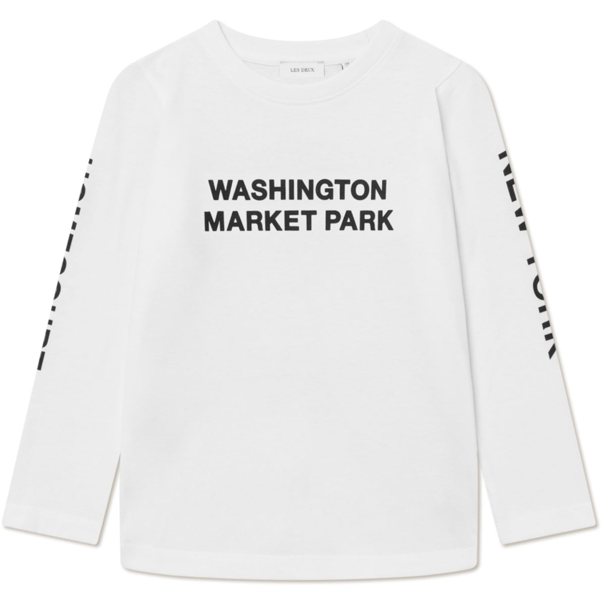 Les Deux Kids White/Black Washington Ls T-Shirt Kids