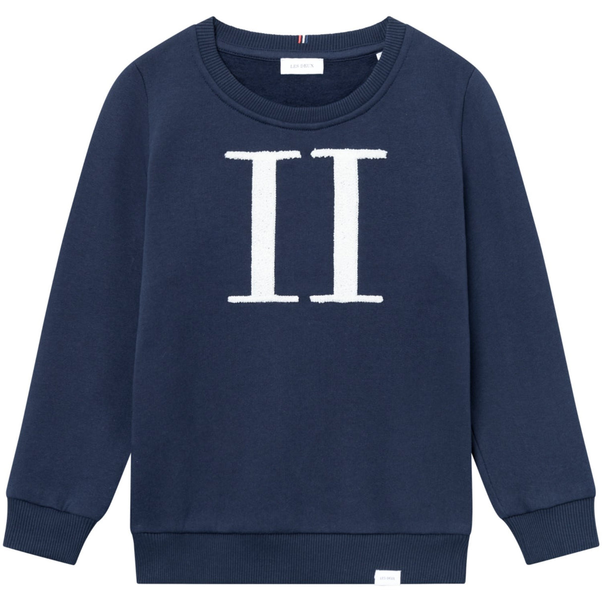 Les Deux Kids Dark Navy/Ivory Encore Bouclé Collegegenser Kids